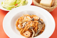 エビとキノコのトマトソーススパゲッティセット